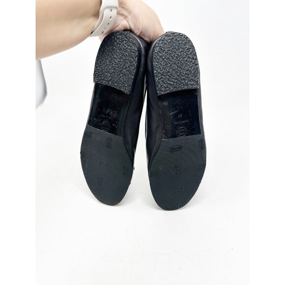 Chanel Womens Lambskin & Patent Calfskin Ballet Flats Slip On Black Size 41 - Picture 6 of 11